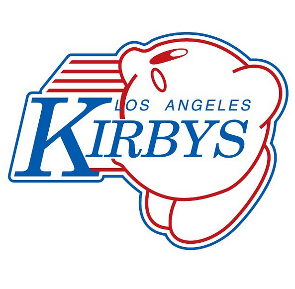 LA Kirbys logo fabric transfer
